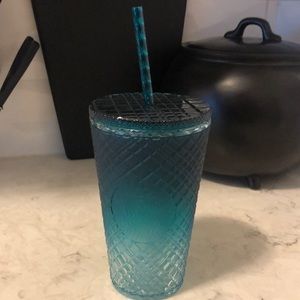 Starbucks Tumbler Teal Green Blue Ombre